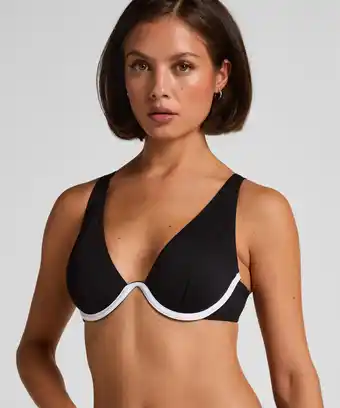 Hunkemoller Hunkemöller Neoprene bikinitop Zwart aanbieding