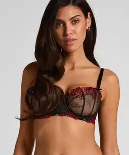 Hunkemoller Hunkemöller Niet-voorgevormde beugel bh Peonie Zwart aanbieding