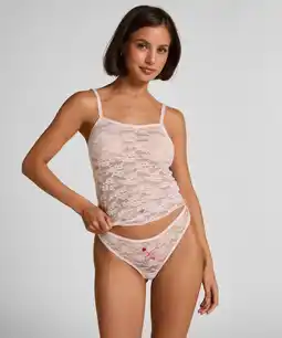 Hunkemoller Hunkemöller String-cadeauset 3-pack Valentine Roze aanbieding