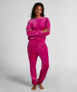 Hunkemoller Hunkemöller Joggingbroek Velours Roze aanbieding