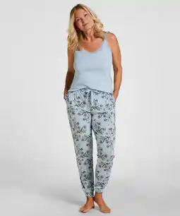 Hunkemoller Hunkemöller Pyjama broek Jersey Blauw aanbieding