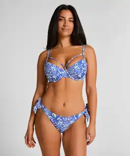 Hunkemoller Hunkemöller Bikinibroekje Cancun Rio Blauw aanbieding