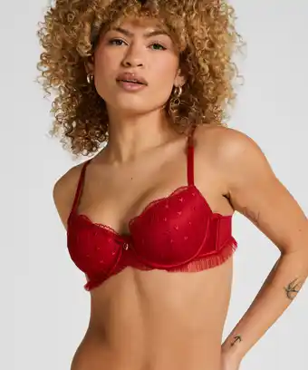 Hunkemoller Hunkemöller Voorgevormde Beugel bh Cordelie Rood aanbieding