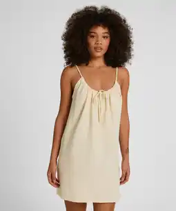 Hunkemoller Hunkemöller Mousseline Slipdress Geel aanbieding