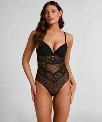 Hunkemoller Hunkemöller Body Valora Zwart aanbieding