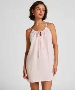 Hunkemoller Hunkemöller Mousseline Slipdress Roze aanbieding