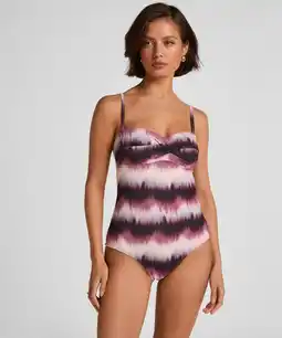 Hunkemoller Hunkemöller Badpak Mauritius Paars aanbieding