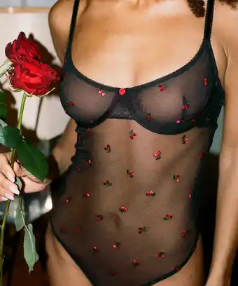 Hunkemoller Hunkemöller Body Chelsey Zwart aanbieding