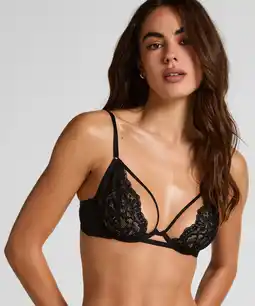 Hunkemoller Hunkemöller Niet-voorgevormde beugel bh Cinnamon Zwart aanbieding