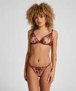 Hunkemoller Hunkemöller Hoog Uitgesneden String Anouk Rood aanbieding