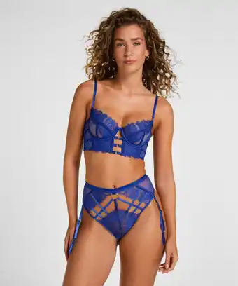 Hunkemoller Hunkemöller String Nienke Blauw aanbieding