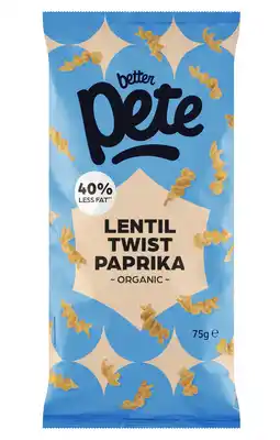 PLUS Better Pete Lentil twist paprika bio aanbieding