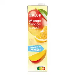 PLUS PLUS Gekoeld sap sinaasappel-mango aanbieding