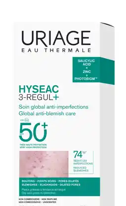 De Online Drogist Uriage Hyseac 3-regul+ SPF50 50ML aanbieding