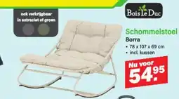 Van Cranenbroek Bois le Duc Schommelstoel Borra aanbieding