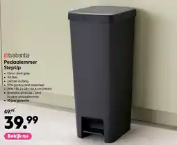 AllesZ Brabantia Pedaalemmer StepUp aanbieding