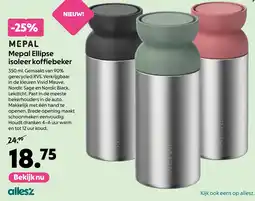 AllesZ Mepal Ellipse isoleer koffiebeker aanbieding