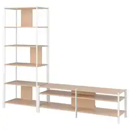 IKEA De jÄttesta stellingkast: wit met lichthouten planken, modern design voor opslag aanbieding