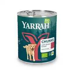 Pets Place Yarrah Bio Blik Brokjes In Saus - Hondenvoer - Rund 820 g aanbieding