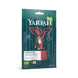 Pets Place Yarrah Bio Hondenkauwstaafjes - Hondensnacks - Rund Spirulina 33 g aanbieding