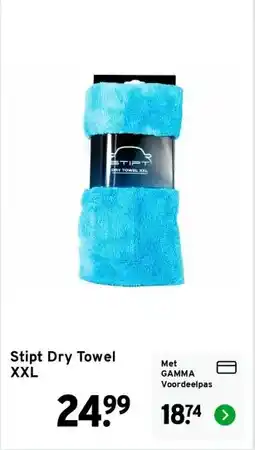GAMMA Stipt Dry Towel XXL aanbieding