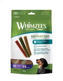 Pets Place Whimzees Stazak Stix - Hondensnacks - 56 stuks Xs aanbieding