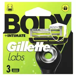 Etos GilletteLabs Body + Intimate Navulmesjes 3 stuks aanbieding