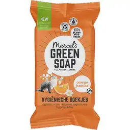 Etos Marcel's Green Soap Hygiënische Doekjes Sinaasappel & Jasmijn 60 stuks aanbieding