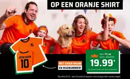 Spar Oranje shirt aanbieding