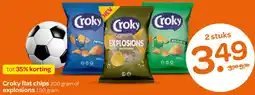 Spar Croky flat chips of explosions aanbieding