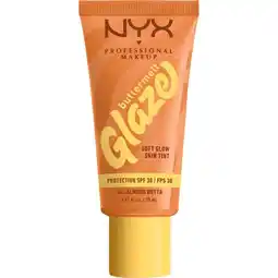 Etos NYX Professional Makeup Buttermelt Glaze Skin Tint SPF30 4 Almond Butta aanbieding