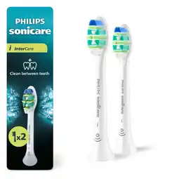 Etos Philips Sonicare Opzetborstels Wit HX9002/87 2 stuks aanbieding