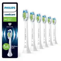 Etos Philips Sonicare Optimal White Opzetborstels Wit HX6066/87 6 stuks aanbieding