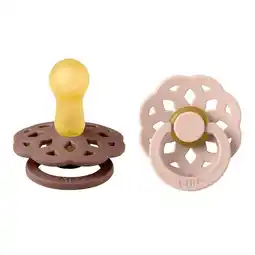 Etos BIBS Boheme Fopspeen Rond Latex Maat 2 Woodchuck/Blush 2 stuks aanbieding