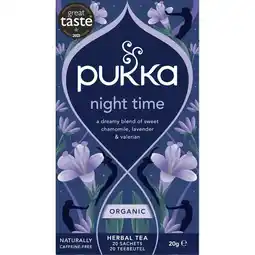 Etos Pukka Theezakjes Night Time 20 stuks aanbieding