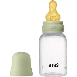 Etos BIBS Babyfles Slow Flow Latex Sage incl. opvouwbaar trechtertje 150 ML aanbieding
