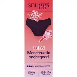 Etos Snuggs Teen 13-14Y Heavy Absorption Black aanbieding