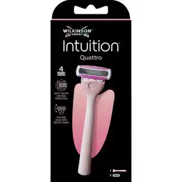 Etos Wilkinson Sword Intuition Quattro For Woman Scheersysteem Met 1 Navulmesje aanbieding