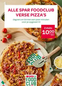 Spar Alle spar foodclub verse pizza's aanbieding