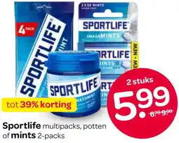 Spar Sportlife of mints aanbieding