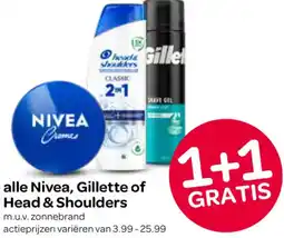 Spar Alle Nivea, Gillette of Head & Shoulders aanbieding