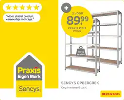 Praxis Sencys opbergrek aanbieding