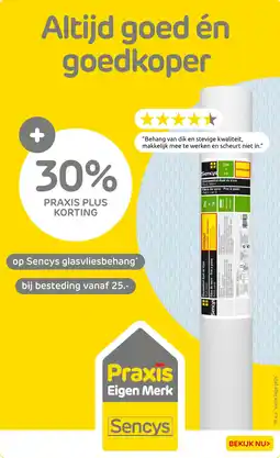 Praxis Op Sencys glasvliesbehang aanbieding