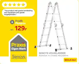 Praxis Sencys vouwladder aanbieding
