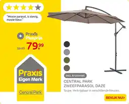 Praxis Central park zweefparasol daze aanbieding