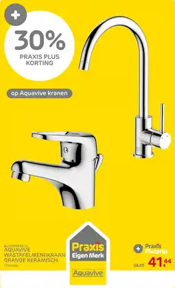 Praxis Op Aquavive kranen aanbieding
