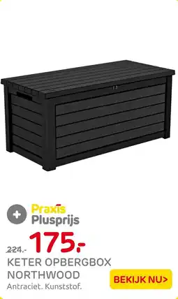 Praxis Keter opbergbox northwood aanbieding
