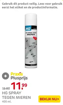 Praxis Hg spray tegen mieren aanbieding