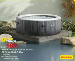 Praxis Intex Purespa Greywood Opblaasbare Spa aanbieding