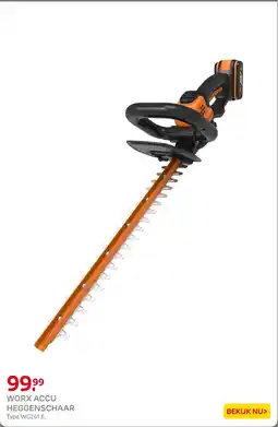 Praxis Worx Accu Heggenschaar aanbieding